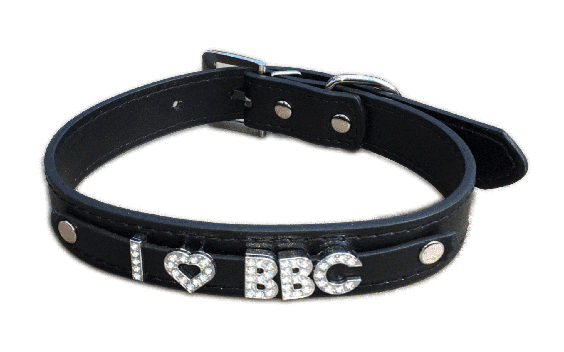 I 🖤 BBC• Rhinestone Collar • Choose Your Color – Plug Emporium